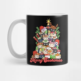Merry Sushimas Sushi Christmas Mug